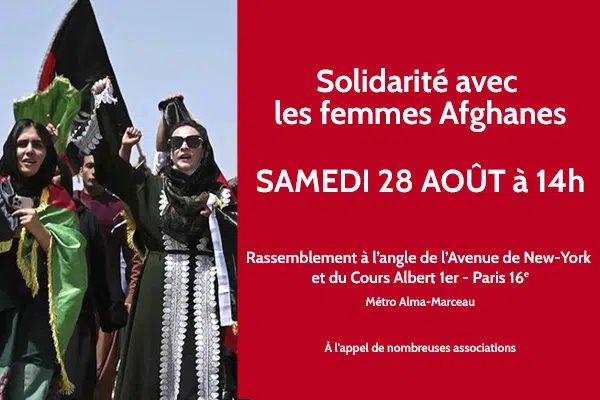 Rassemblement pour sauver les femmes afghanes