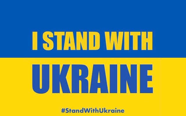 I stand up with Ukraine