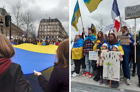 Stand With Ukraine 12 mars 2022 Paris