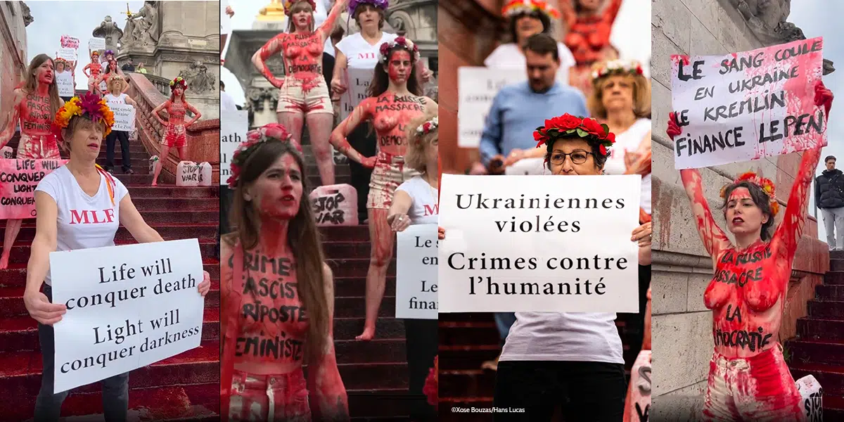 Femen MLF Le sang coule en Ukraine