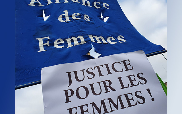 Manifestation contre les violences faites aux femmes